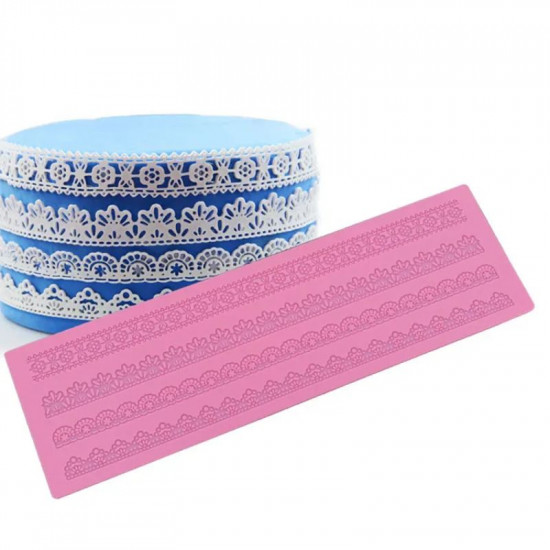 Assorted Four Border Silicone Lace Mat Style 8